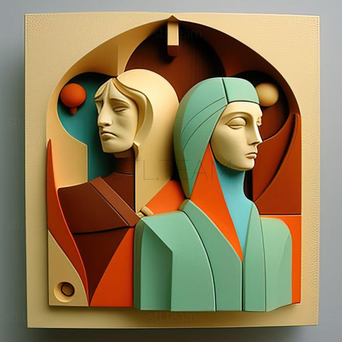 3D model Richard Lindner American artist (STL)